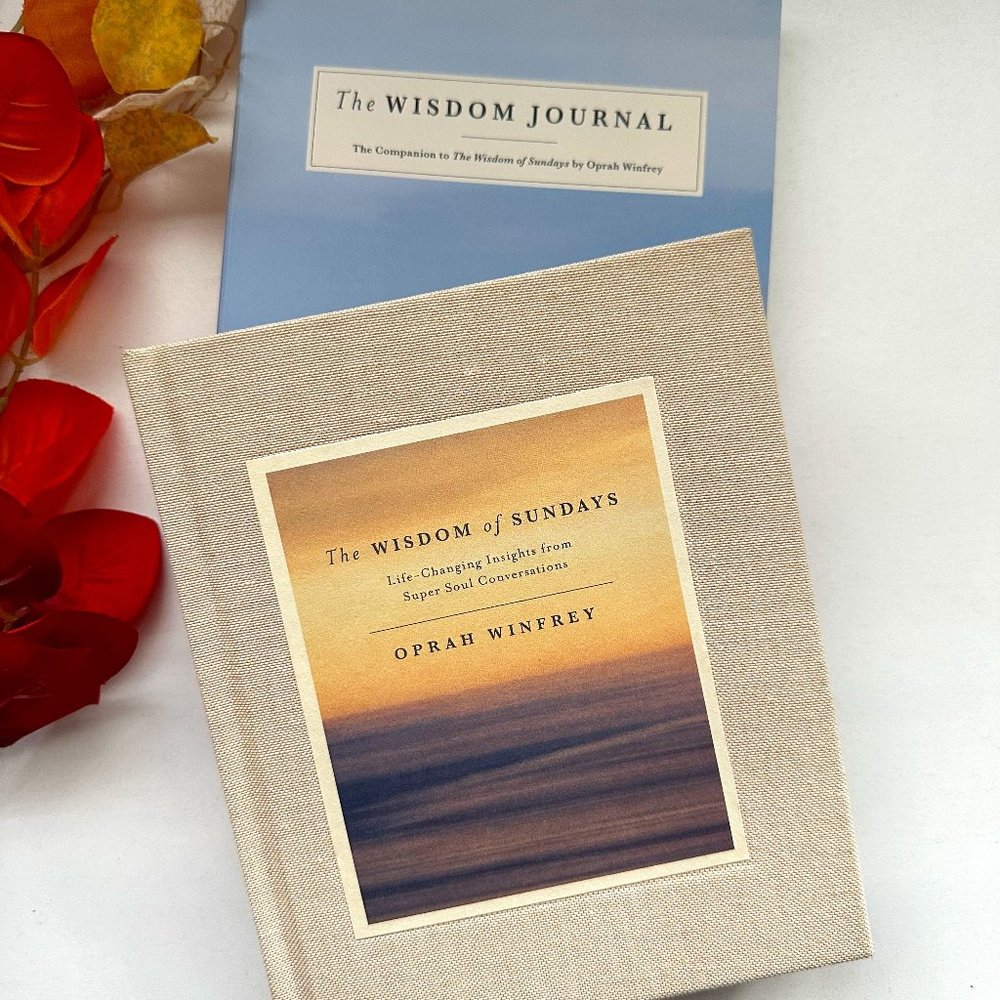 Oprah Winfrey Book Set The Wisdom of Sundays 1st Edition And The Wisdom Journal‎